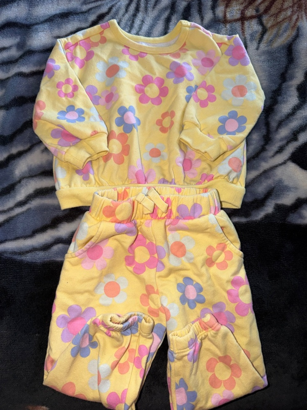 Garanimals Yellow Floral Kids Matching Set